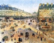 Camille Pissarro, Theater Square, the French winter morning